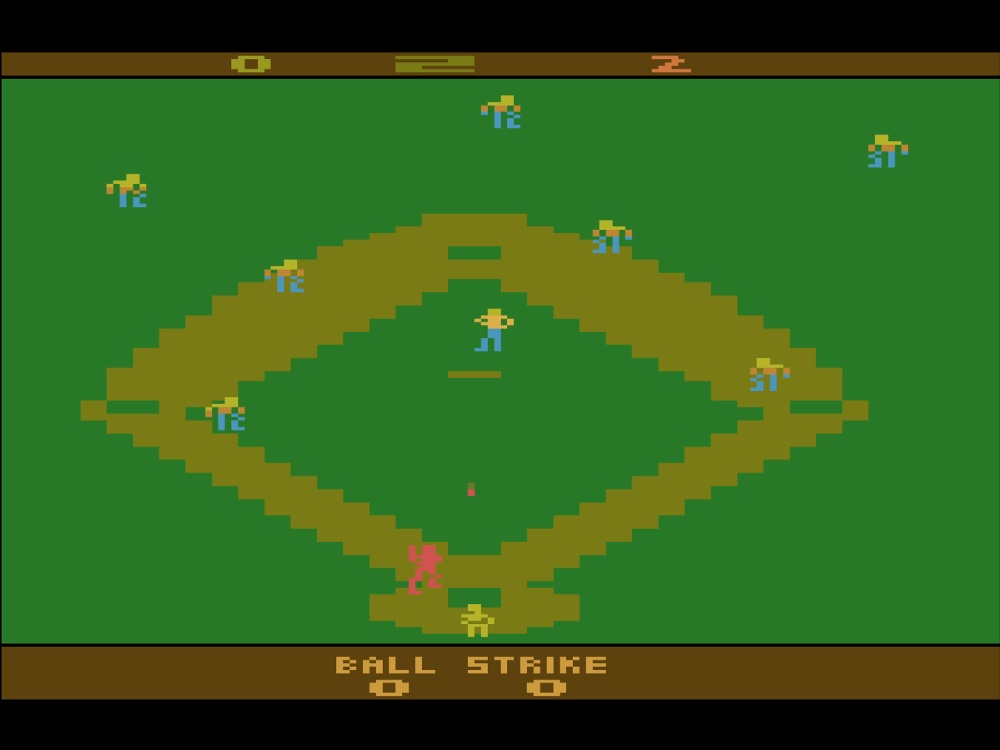 Gameplay of Realsports Baseball for Atari 2600